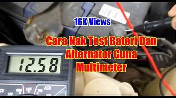 Langkah Mengecek Alternator Dengan Multimeter