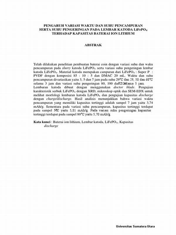 Pengaruh Suhu Terhadap Kapasitas Baterai