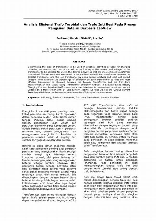 Analisis Efisiensi Pengisian Baterai