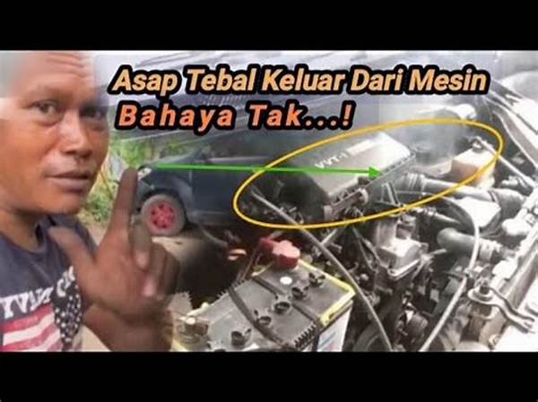 Bau Terbakar Dari Area Mesin Mobil