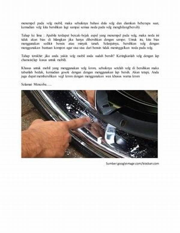 Kesalahan Umum Saat Bersihkan Velg
