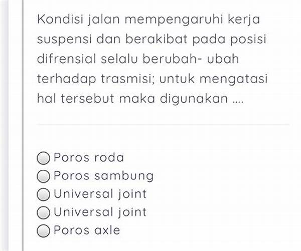 Pengaruh Kondisi Jalan Terhadap Suspensi