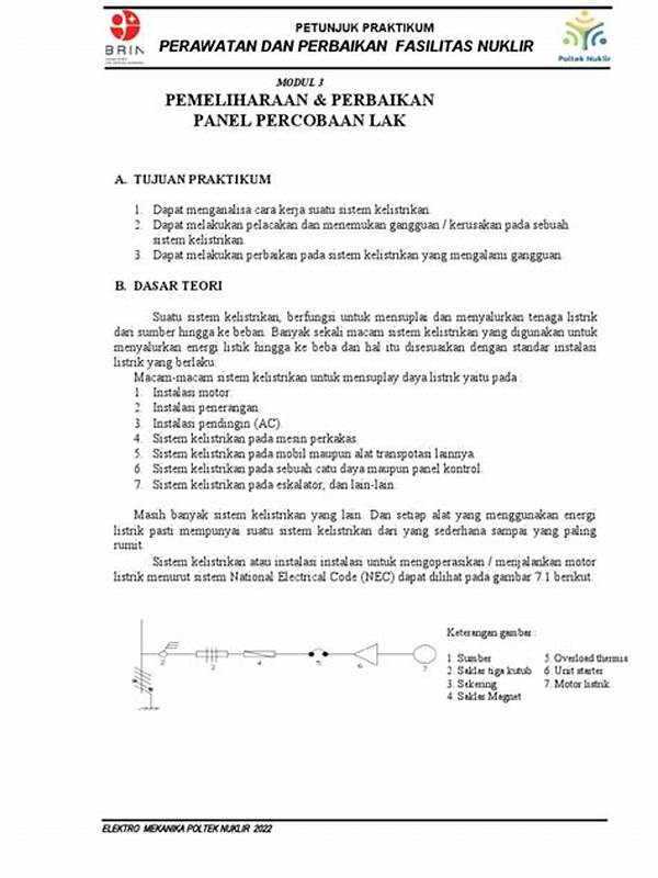 Petunjuk Perbaikan Panel Kontrol Elektronik