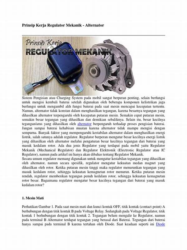 Faktor Yang Mempengaruhi Kestabilan Alternator