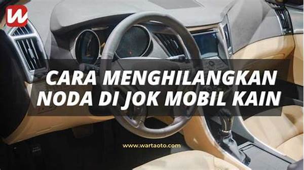 Cara Alami Menghilangkan Noda Jok