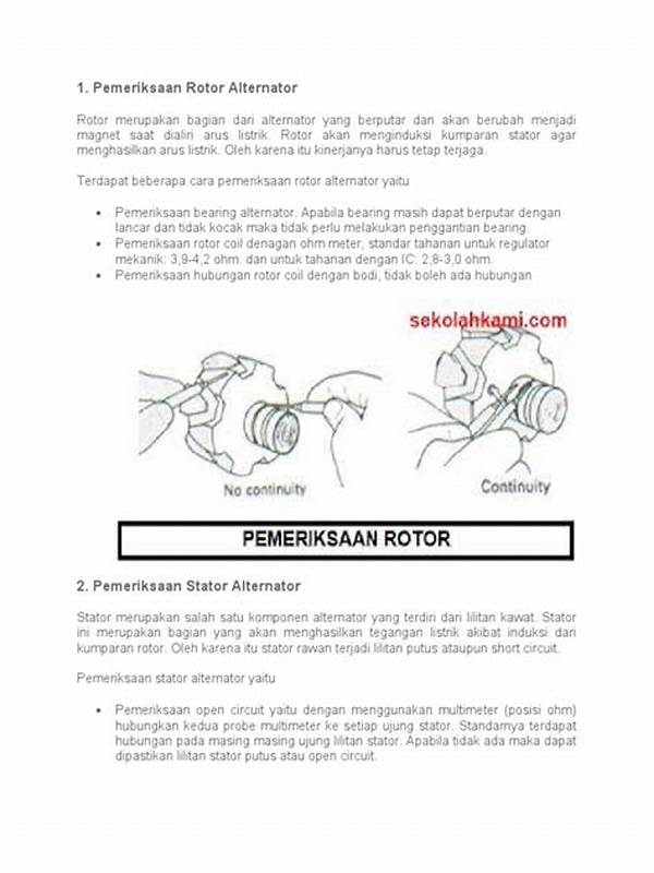 Tahapan Pemeriksaan Alternator Kendaraan