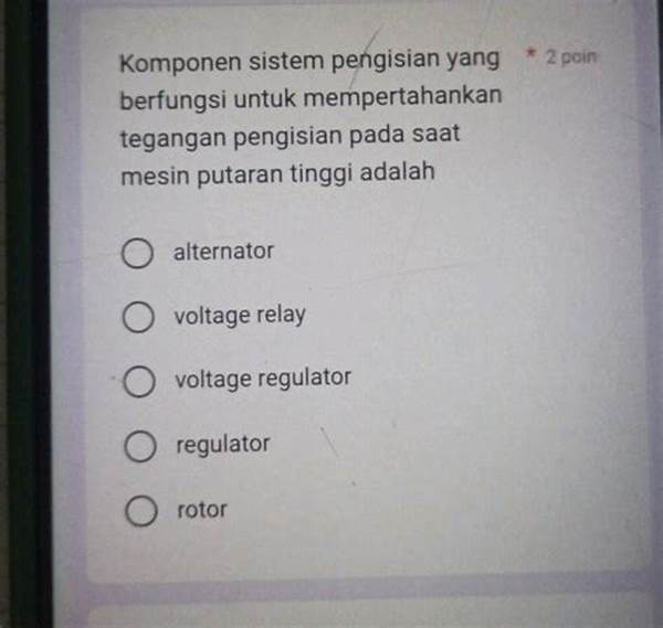 Alternator Gagal Mempertahankan Tegangan