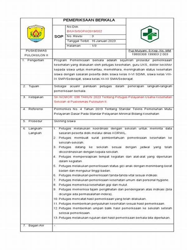 Panduan Pemeriksaan Sabuk Berkala
