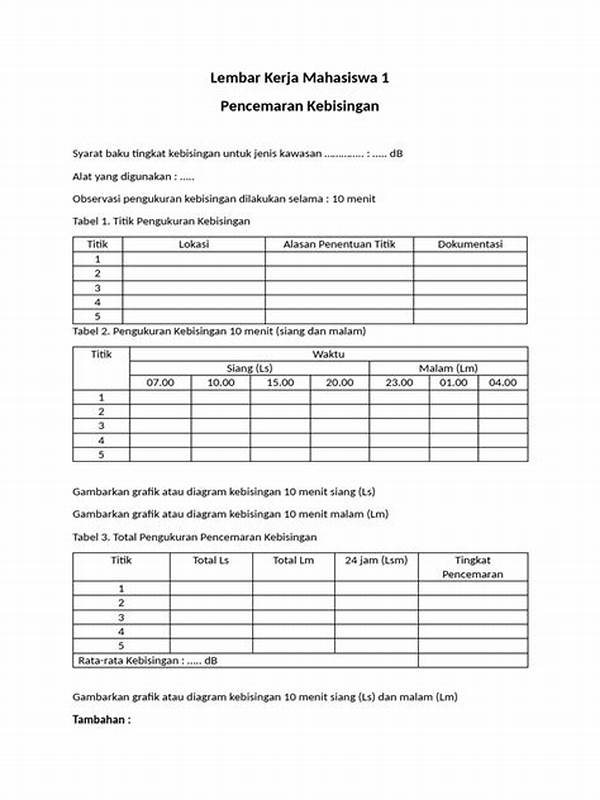 Metode Penilaian Kebisingan Ruang Kerja