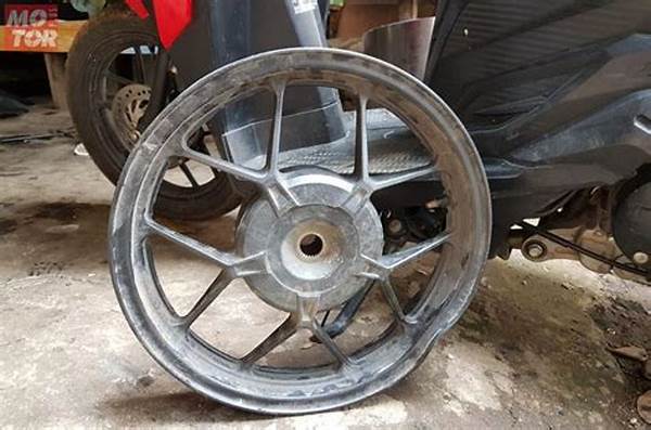 Petunjuk Mengecek Velg Motor Bengkok